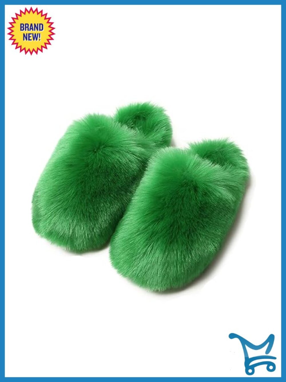 Womens Faux Fur Fluffy Fuzzy Slippers Closed Toe Warm Winter House Slides